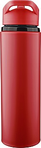 Recycled stainless steel drinking bottle (500 ml) Zeno, red
