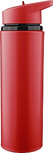 Recycled stainless steel drinking bottle (500 ml) Zeno, red
