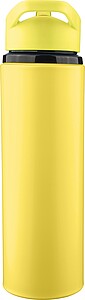 Recycled stainless steel drinking bottle (500 ml) Zeno, yellow