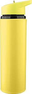 Recycled stainless steel drinking bottle (500 ml) Zeno, yellow