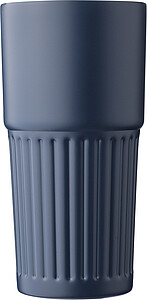 Recycled stainless steel drinking mug (500 ml) Kael, blue
