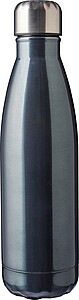 Recycled stainless steel single-walled flask 650 ml Cliff, gun metal