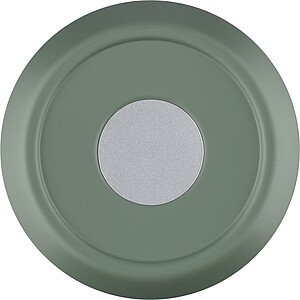 Recycled stainless steel travel mug (400 ml) Chiara, green