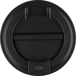 Recycled stainless steel travel mug (400 ml) Chiara, green