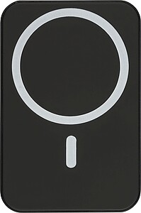 Recycled wireless charger powerbank Meno, black