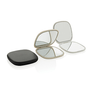 Reflecta RCS recycled plastic make-up mirror, black