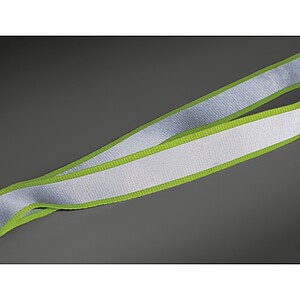 Reflective RPET lanyard, neon yellow