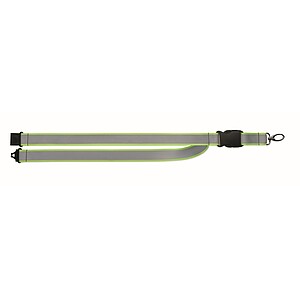 Reflective RPET lanyard, neon yellow