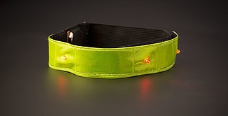 Reflective strap with lights.Yellow