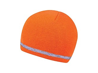 Reflex winter hat, neon orange