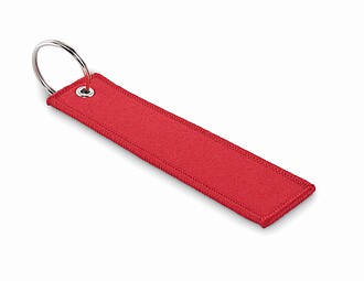 Remove before flight key ring, red