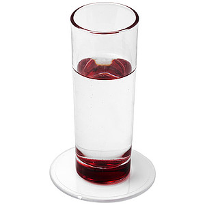 Renzo round plastic coaster