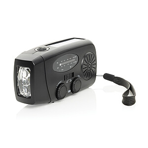 RescueWave RCS recycled plastic emergency radio, black