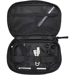 Resi Plus GRS recycled tech pouch 1L, black