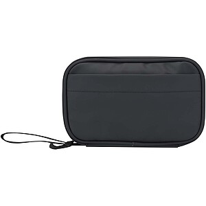 Resi Plus GRS recycled tech pouch 1L, black