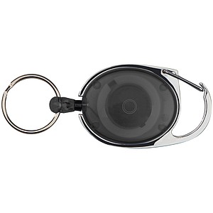 Retractable keyring with carabiner