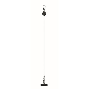 Retractable phone holder, black