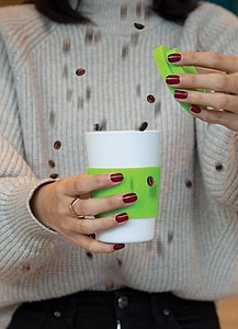 Reusable Coffee cup 270ml,green