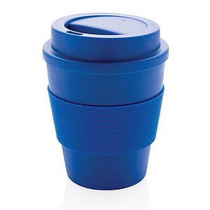 Reusable Coffee cup with screw lid 350ml,blue