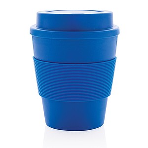 Reusable Coffee cup with screw lid 350ml,blue