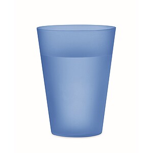 Reusable event cup 300ml, transparent blue