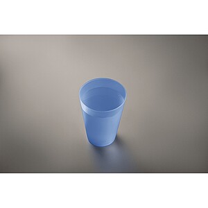 Reusable event cup 300ml, transparent blue