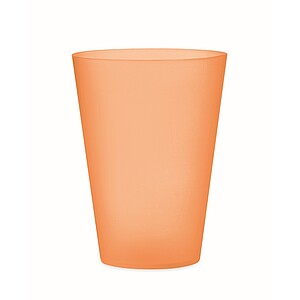 Reusable event cup 300ml, transparent orange