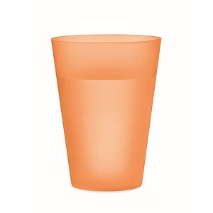 Reusable event cup 300ml, transparent orange