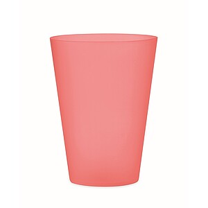 Reusable event cup 300ml, transparent red