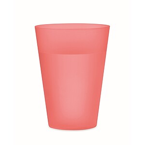 Reusable event cup 300ml, transparent red