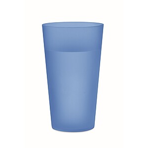 Reusable event cup 500ml, transparent blue