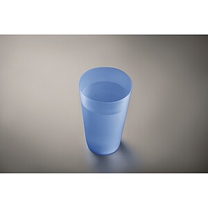 Reusable event cup 500ml, transparent blue