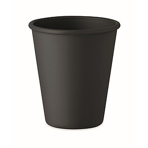 Reusable PLA single wall cup, black
