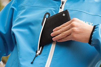 RFID anti-skimming passport holder, black