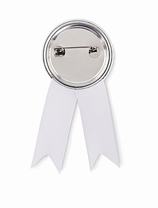 Ribbon style badge pin