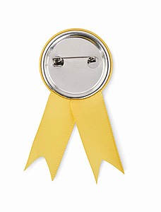 Ribbon style badge pin