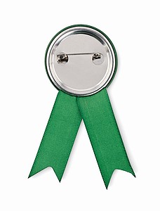 Ribbon style badge pin