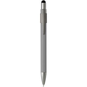 Rill RCS recycled ballpoint pen with stylus and fidget spinner (black ink), grey