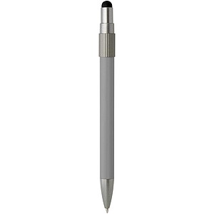 Rill RCS recycled ballpoint pen with stylus and fidget spinner (black ink), grey