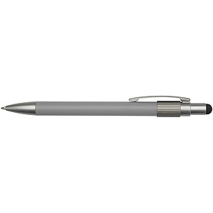 Rill RCS recycled ballpoint pen with stylus and fidget spinner (black ink), grey