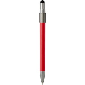 Rill RCS recycled ballpoint pen with stylus and fidget spinner (black ink), red