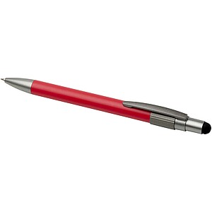 Rill RCS recycled ballpoint pen with stylus and fidget spinner (black ink), red