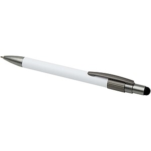 Rill RCS recycled ballpoint pen with stylus and fidget spinner (black ink), white