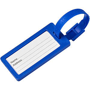 River recycled window luggage tag, blue