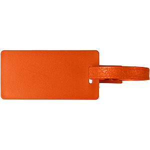 River recycled window luggage tag, orange