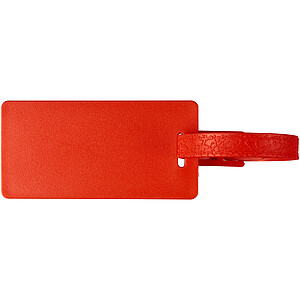 River recycled window luggage tag, red