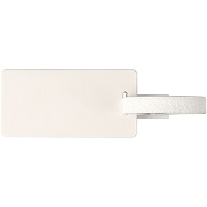 River recycled window luggage tag, white