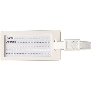 River recycled window luggage tag, white