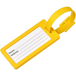 River recycled window luggage tag, yellow