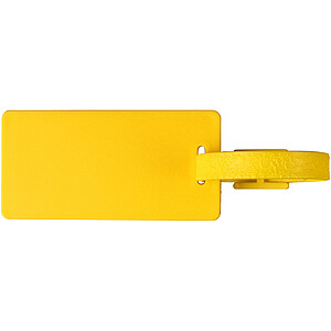 River recycled window luggage tag, yellow